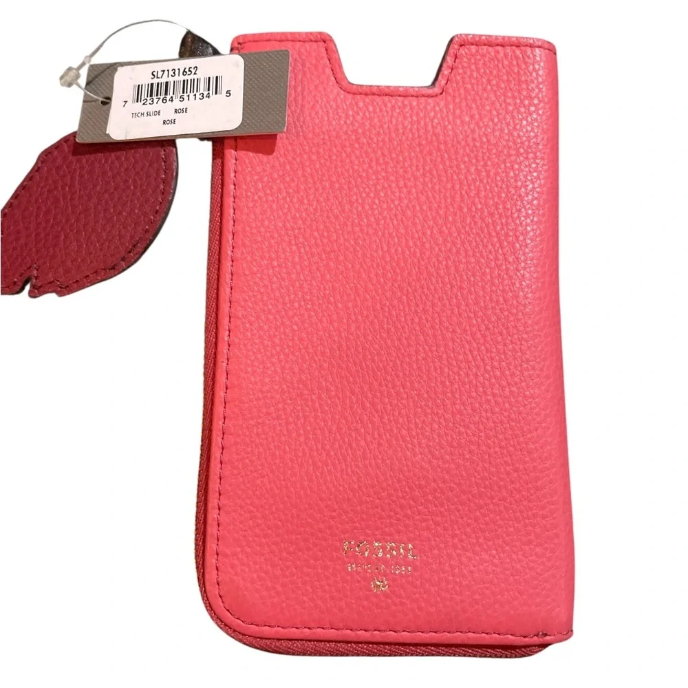 Fossil Coral Leather Phone Case